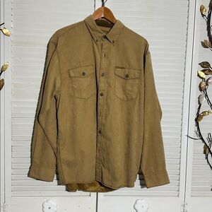 Men's Tan Button-Up Jacket
